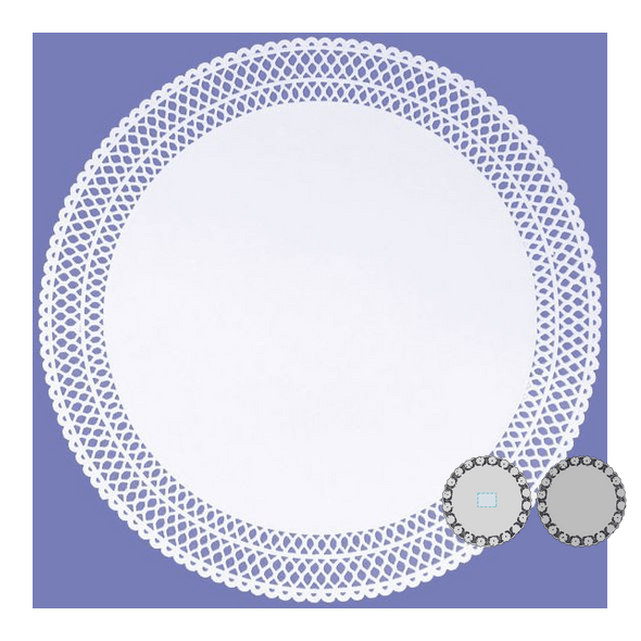 Circular Dots with Simple Paper Tracery